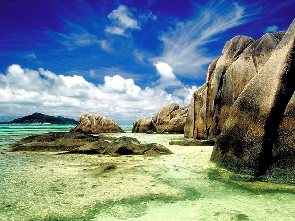 October 2017: Rocky Seychelles Beach Island Beaches