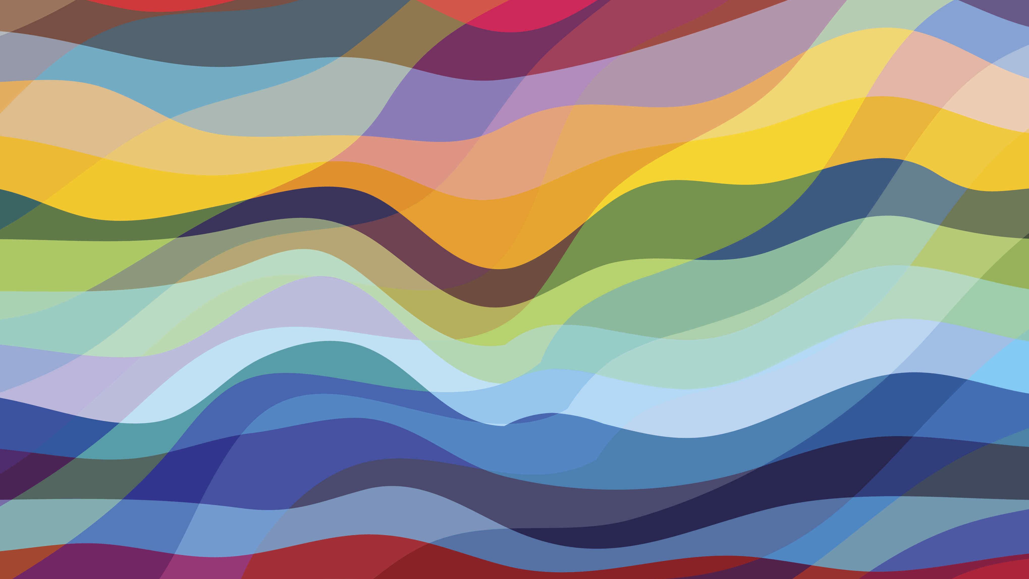 Abstract Waves Colorful 4k, HD Abstract, 4k Wallpaper