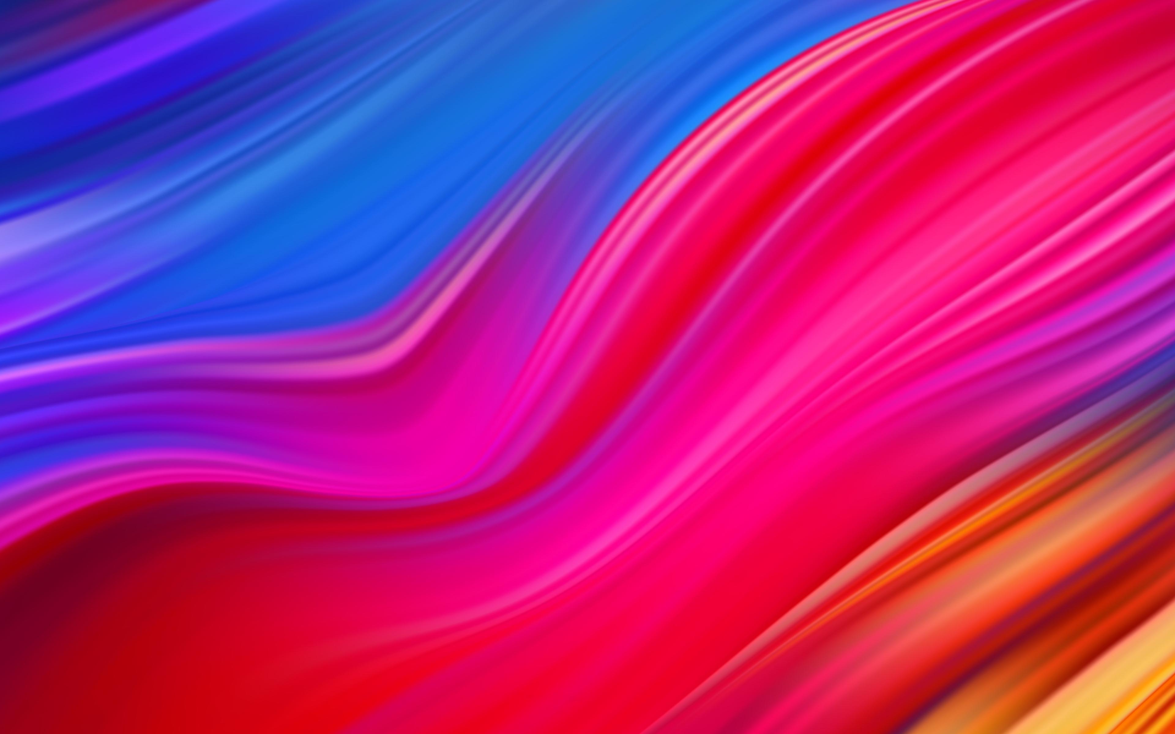 Download wallpaper 4k, colorful abstract waves, creative, waves