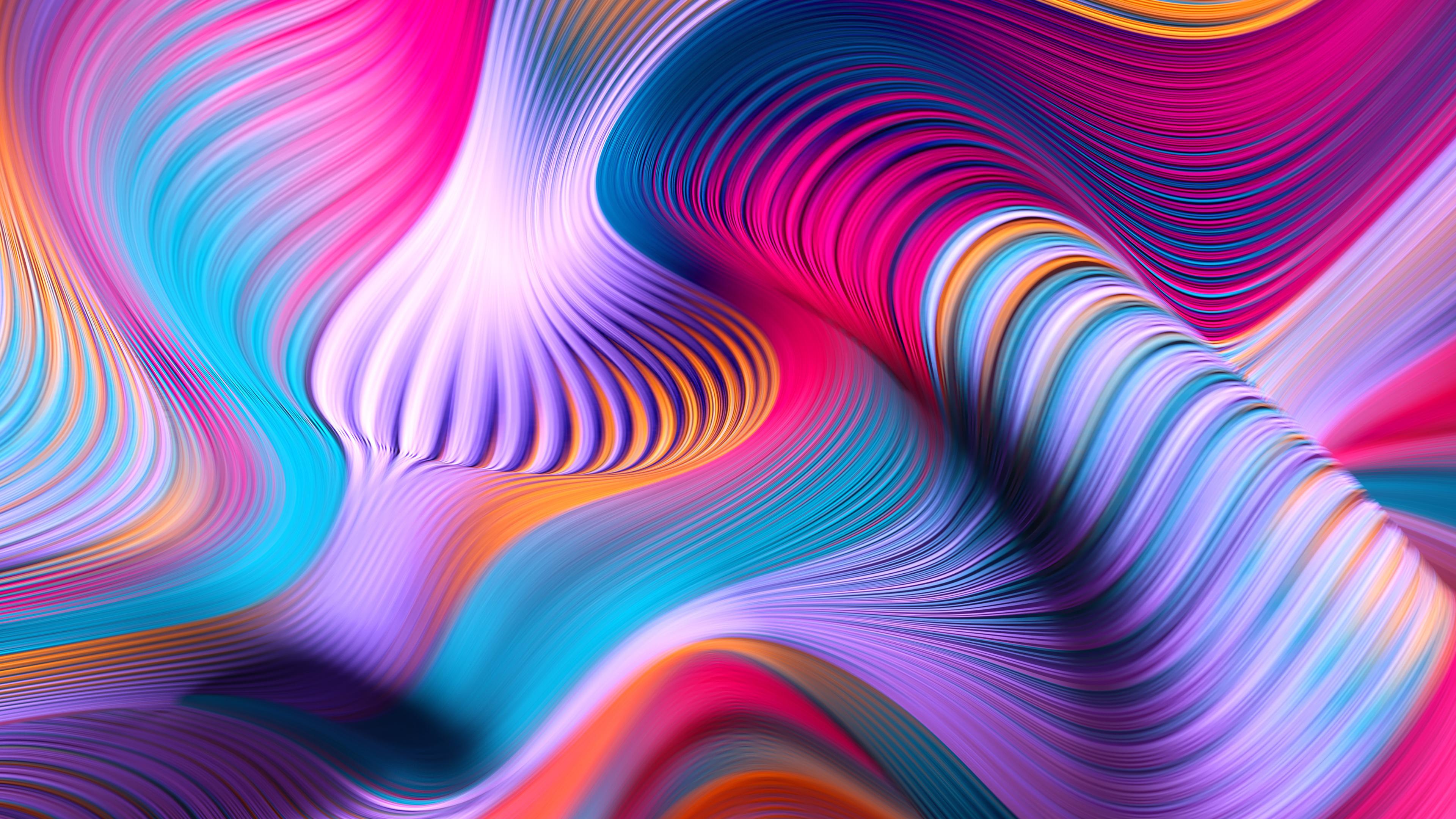 Colorful Abstract Waves 4K Wallpapers - Wallpaper Cave