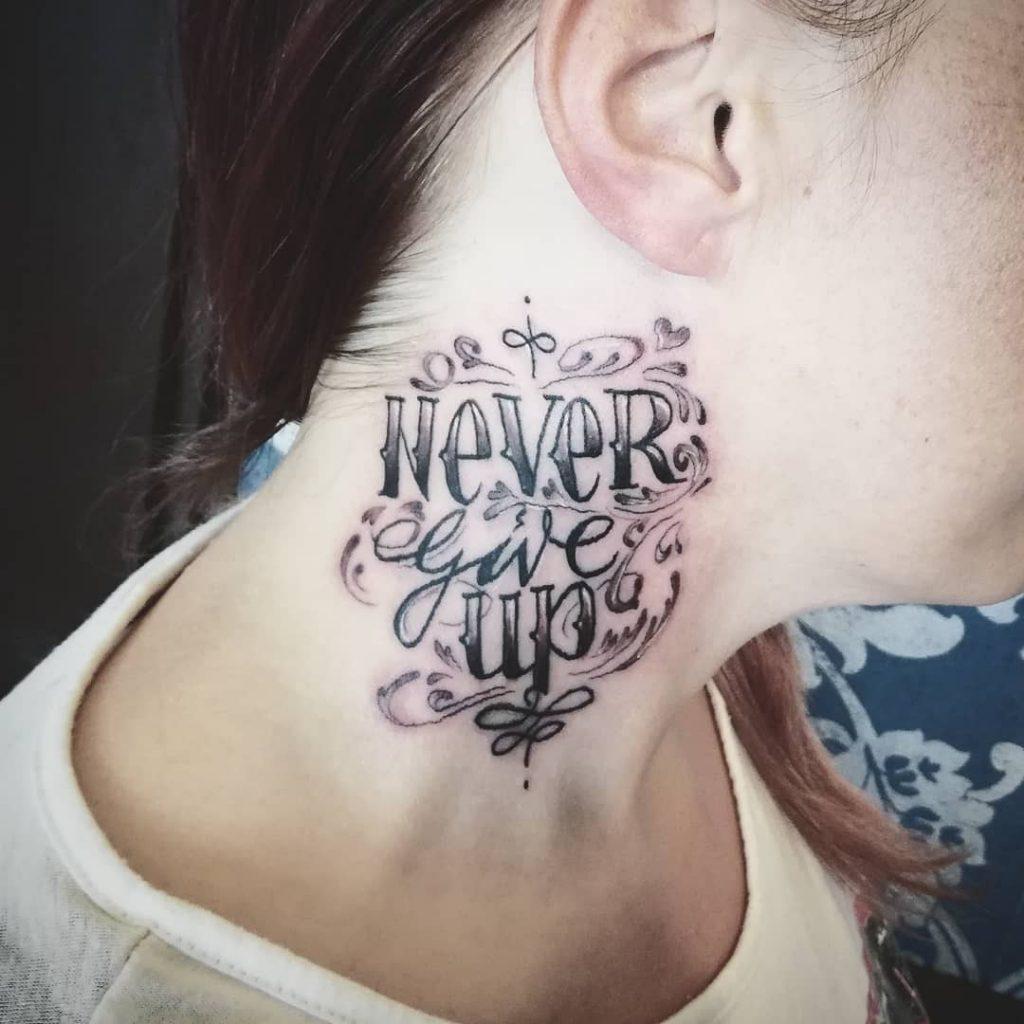 Neck Tattoos for Women
