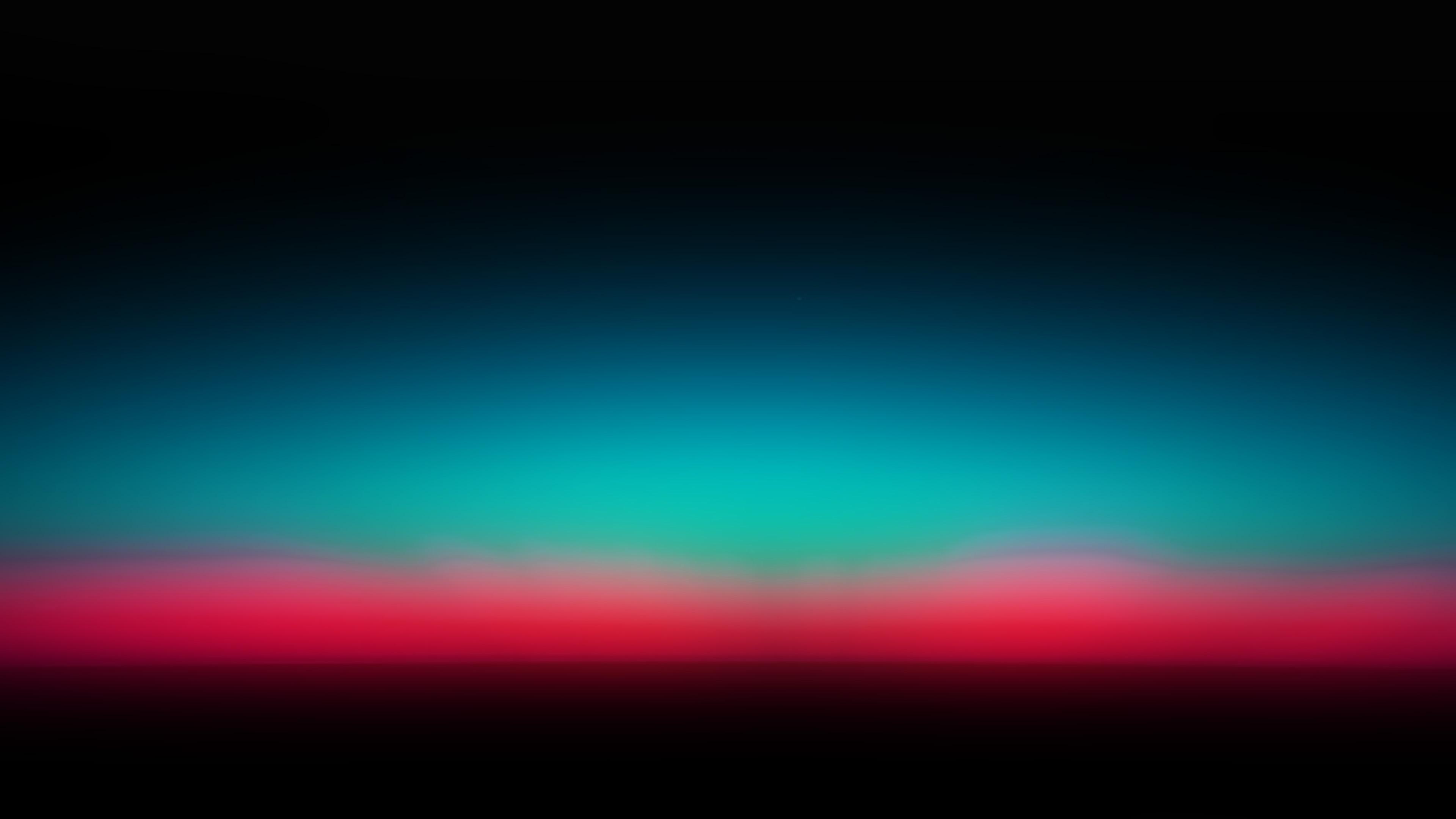 Sunset Dark Red Green Horizontal Blur Gradation Wallpaper