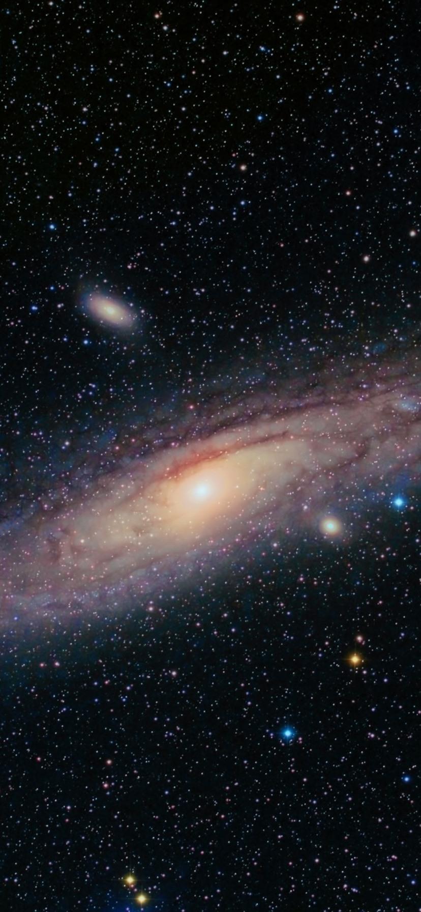 Wallpaper Andromeda Galaxy, universe, stars, black background