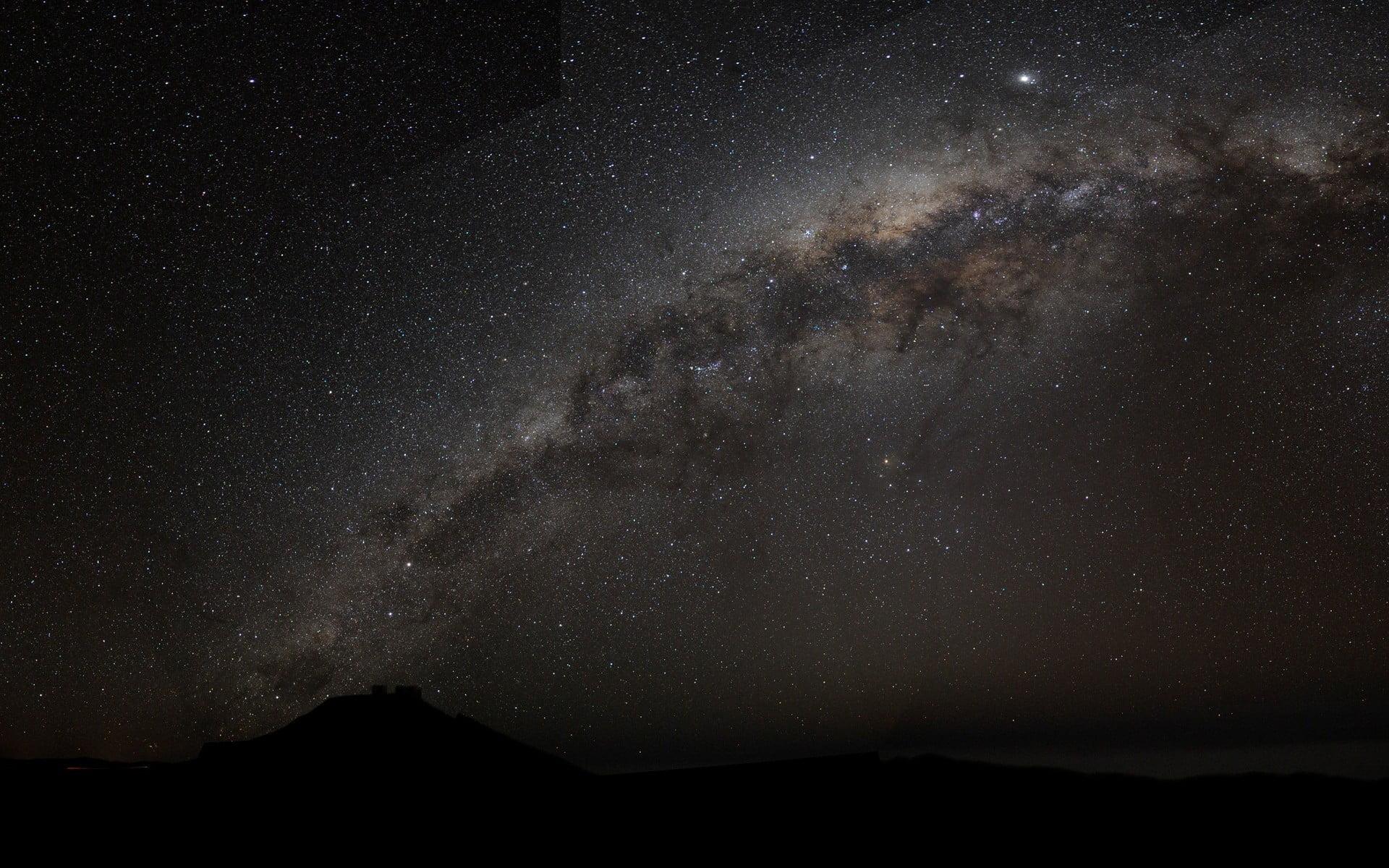 Andromeda galaxy, space, Milky Way HD wallpaper