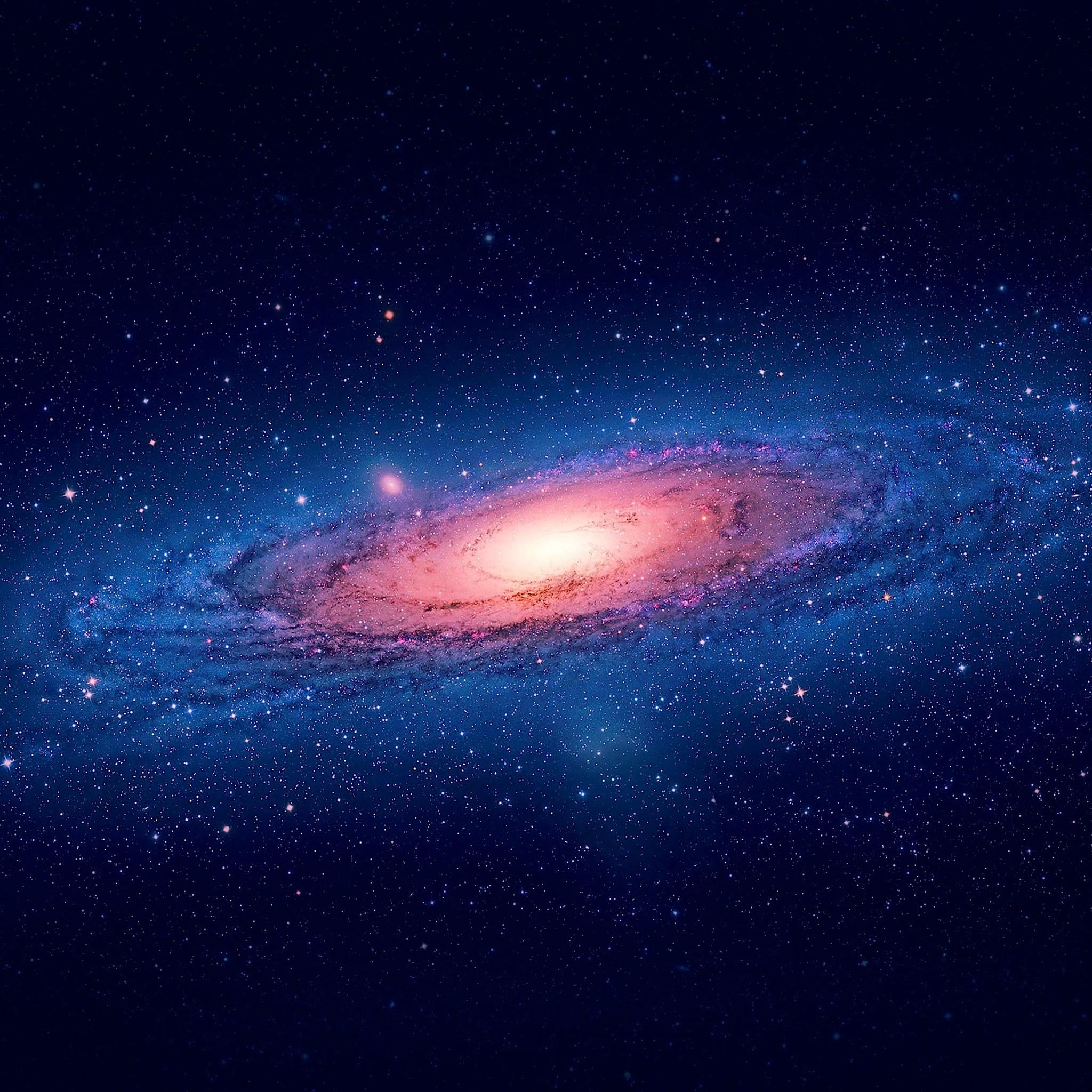 Andromeda Galaxy (OS X Lion). Beautiful Retina iPad Wallpaper