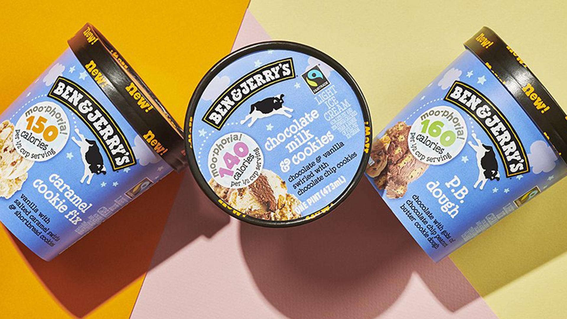 Ben & Jerry's Ice Cream Lower Calorie 'Moophoria' Flavors