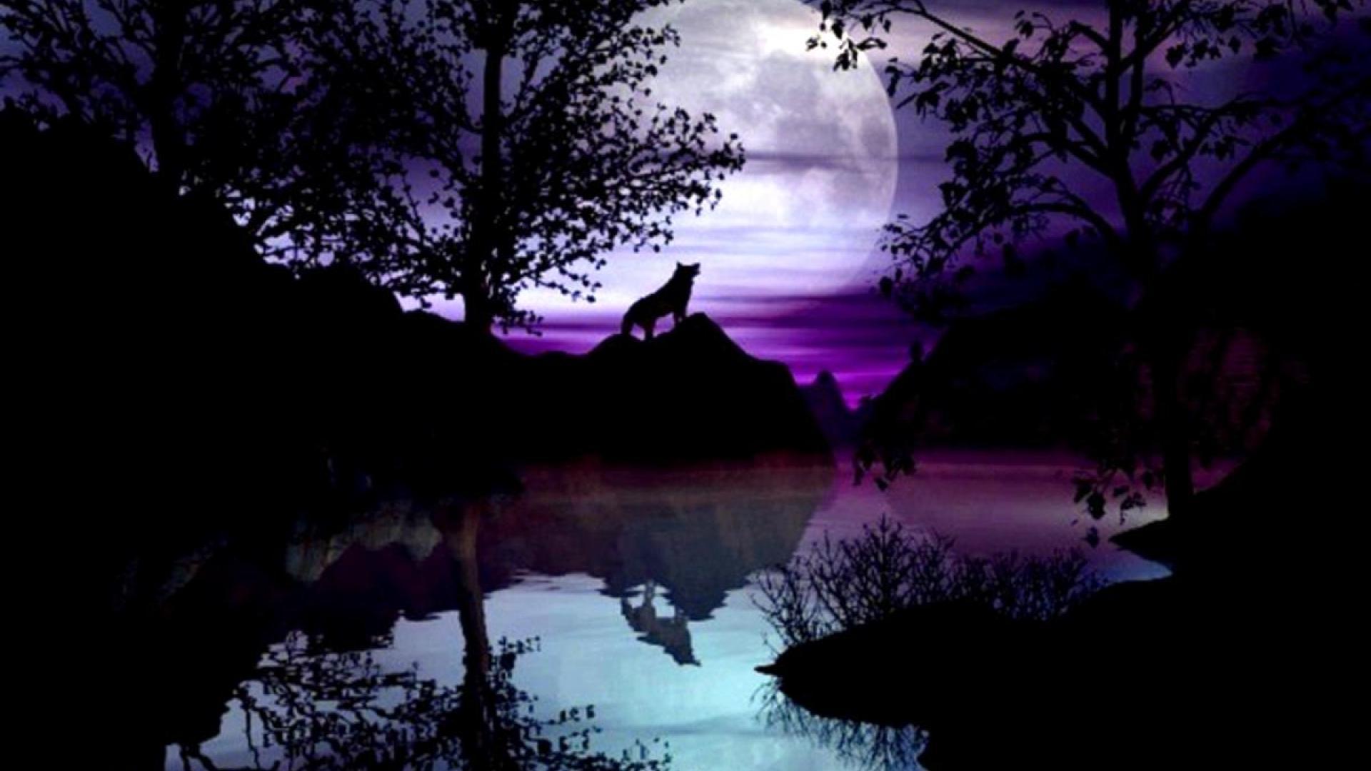purple moon wolf