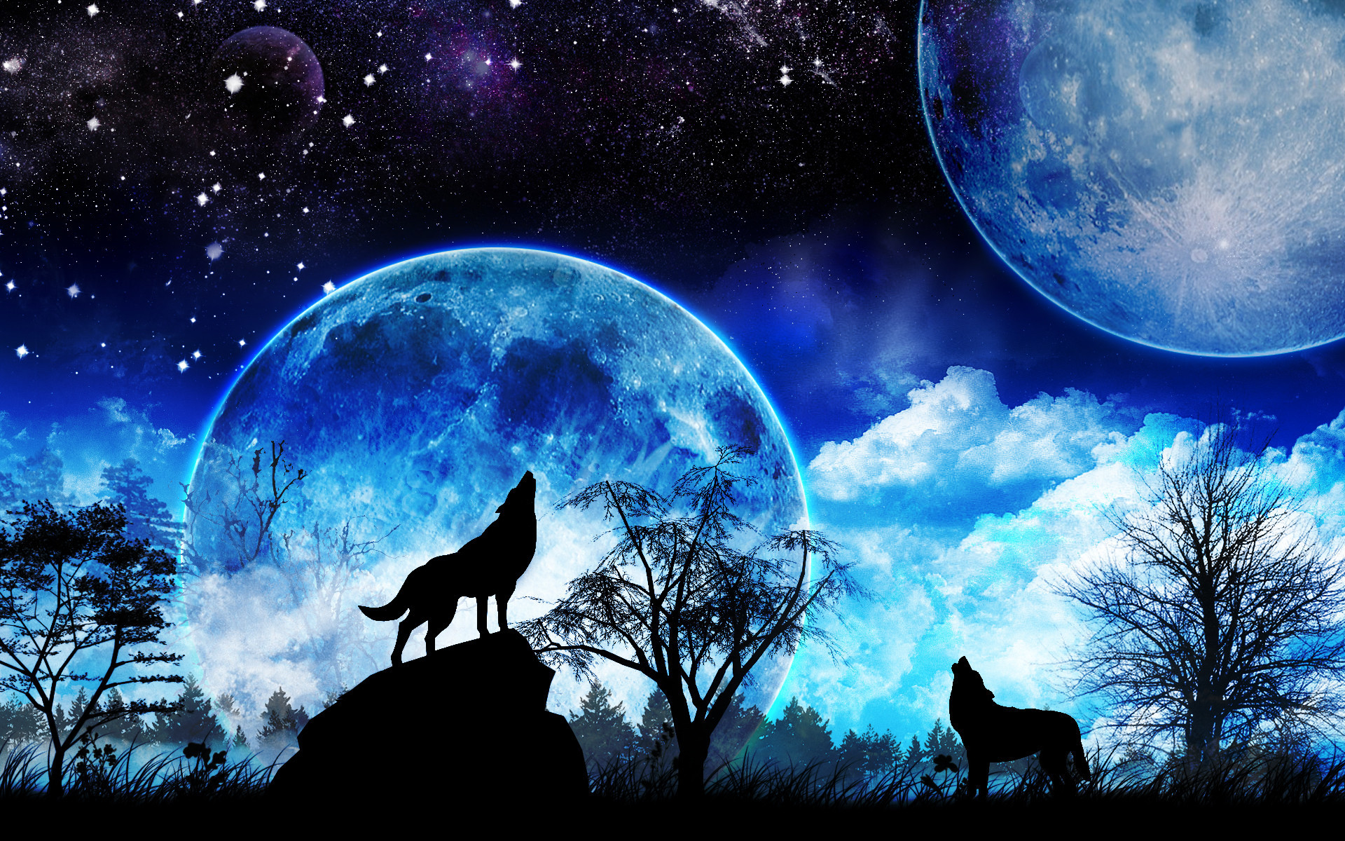 71+ Wolves Howling Wallpapers.