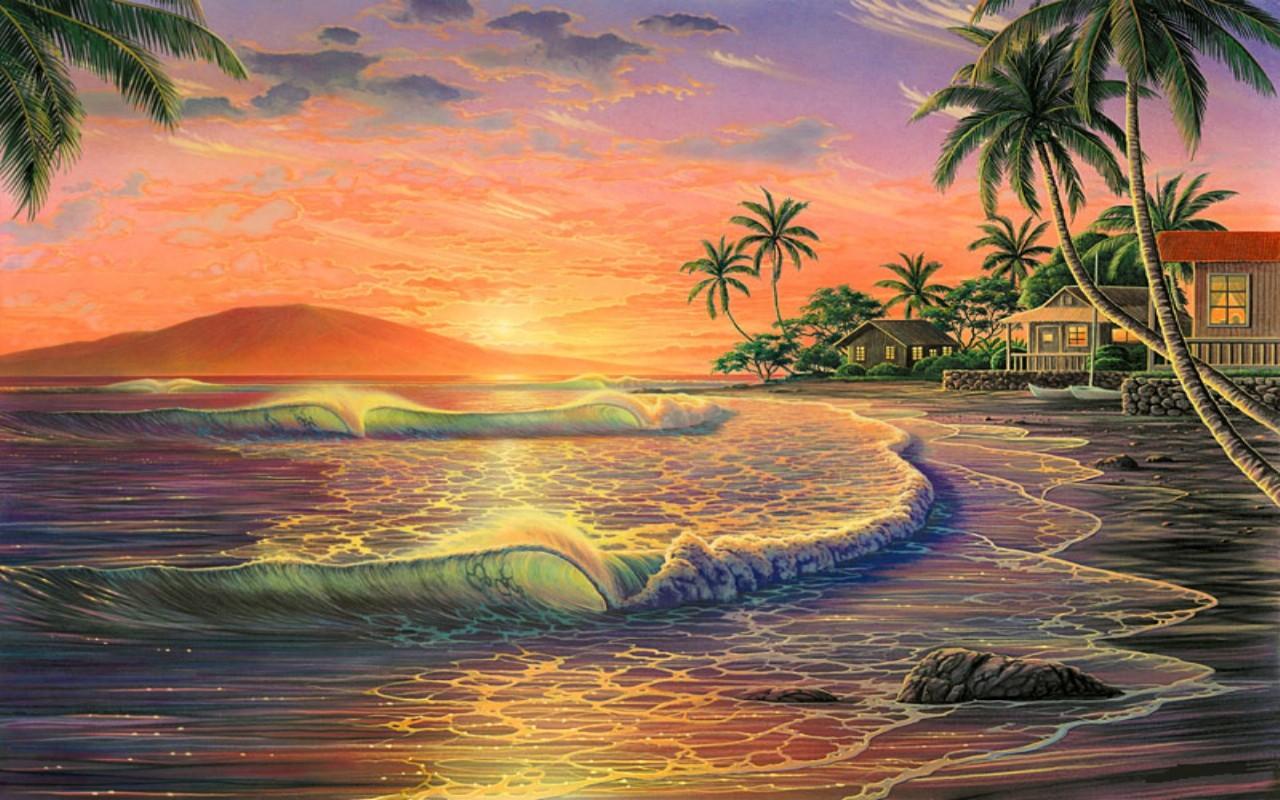 Hawaii Sunsets Wallpaper