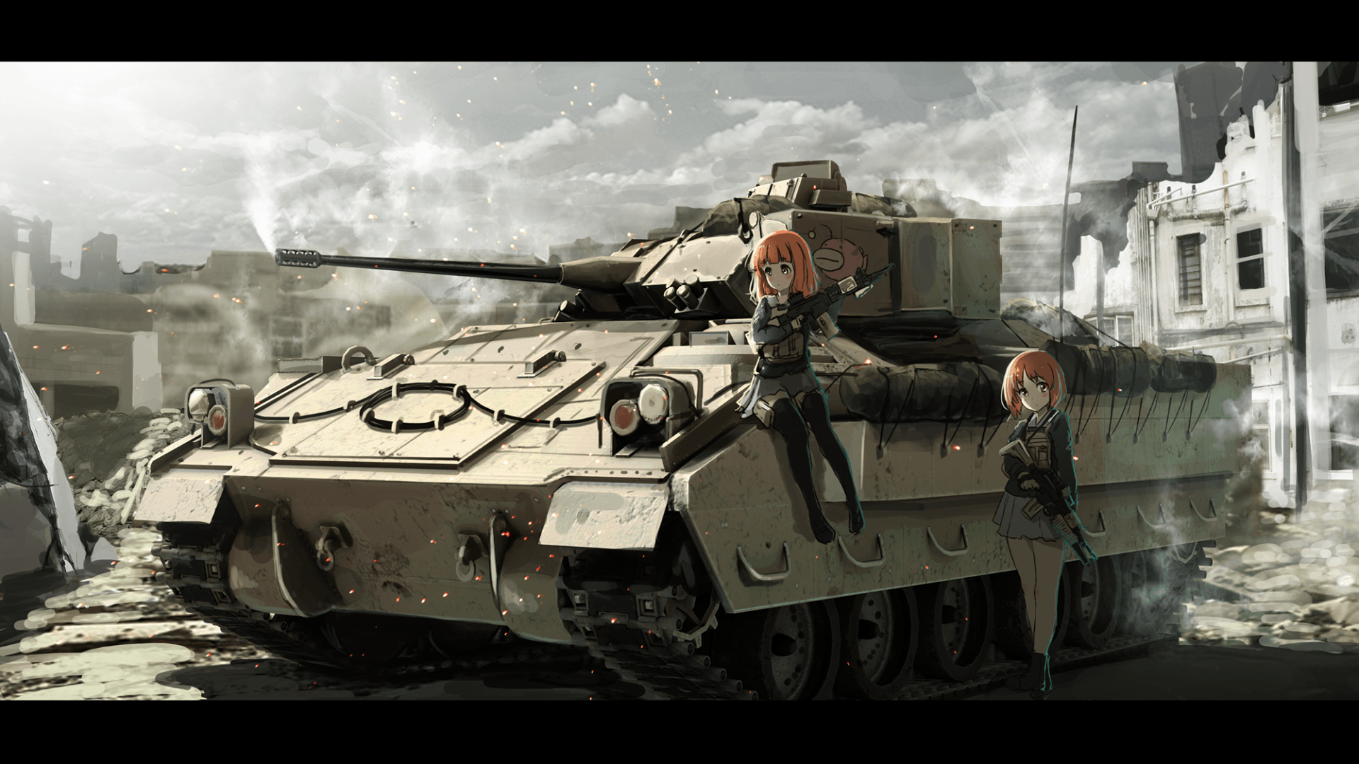 Anime Und Panzer Miho Nishizumi Saori Takebe Wallpaper