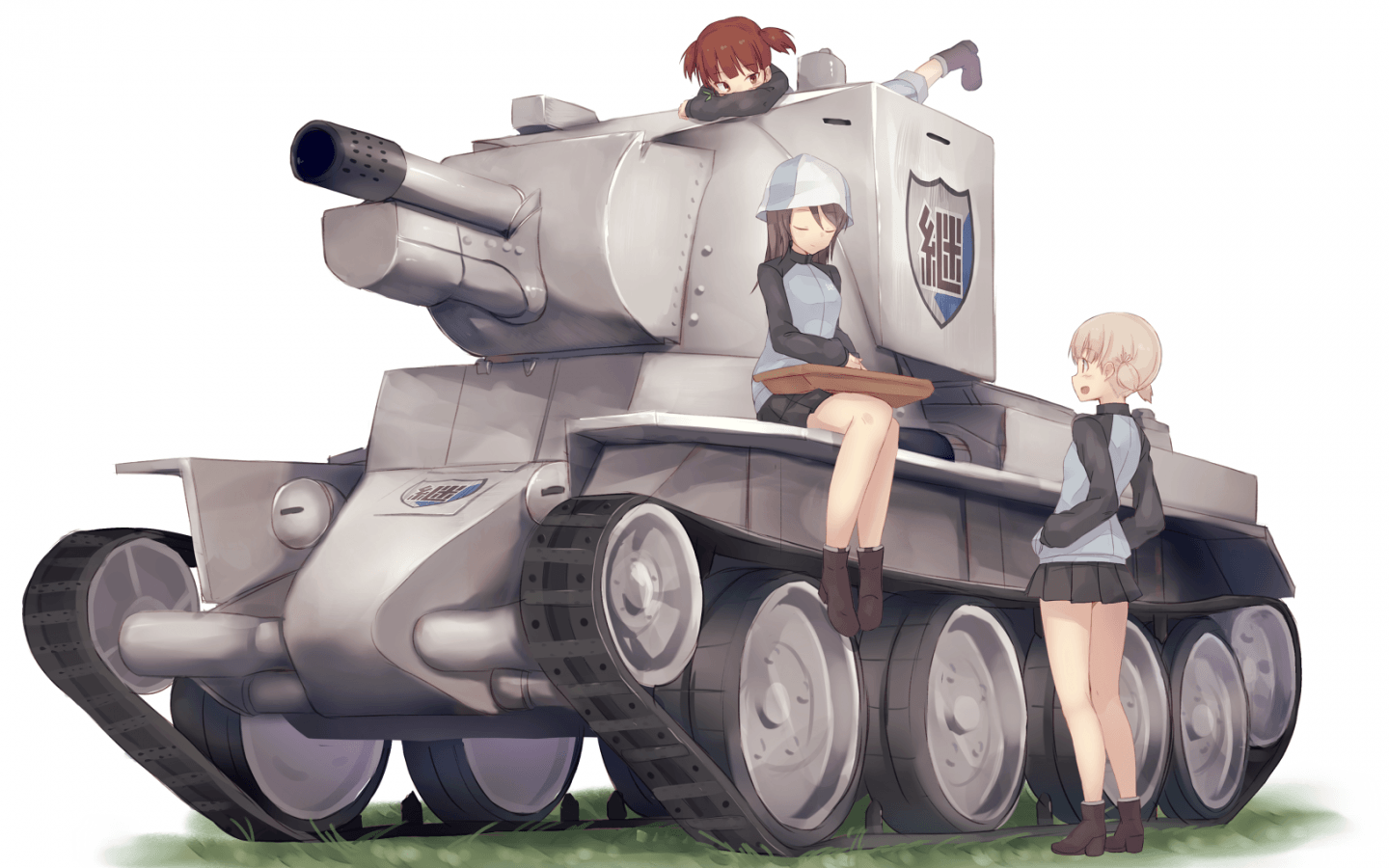 Download 1440x900 Girls Und Panzer, Tank, Anime Girls Wallpaper