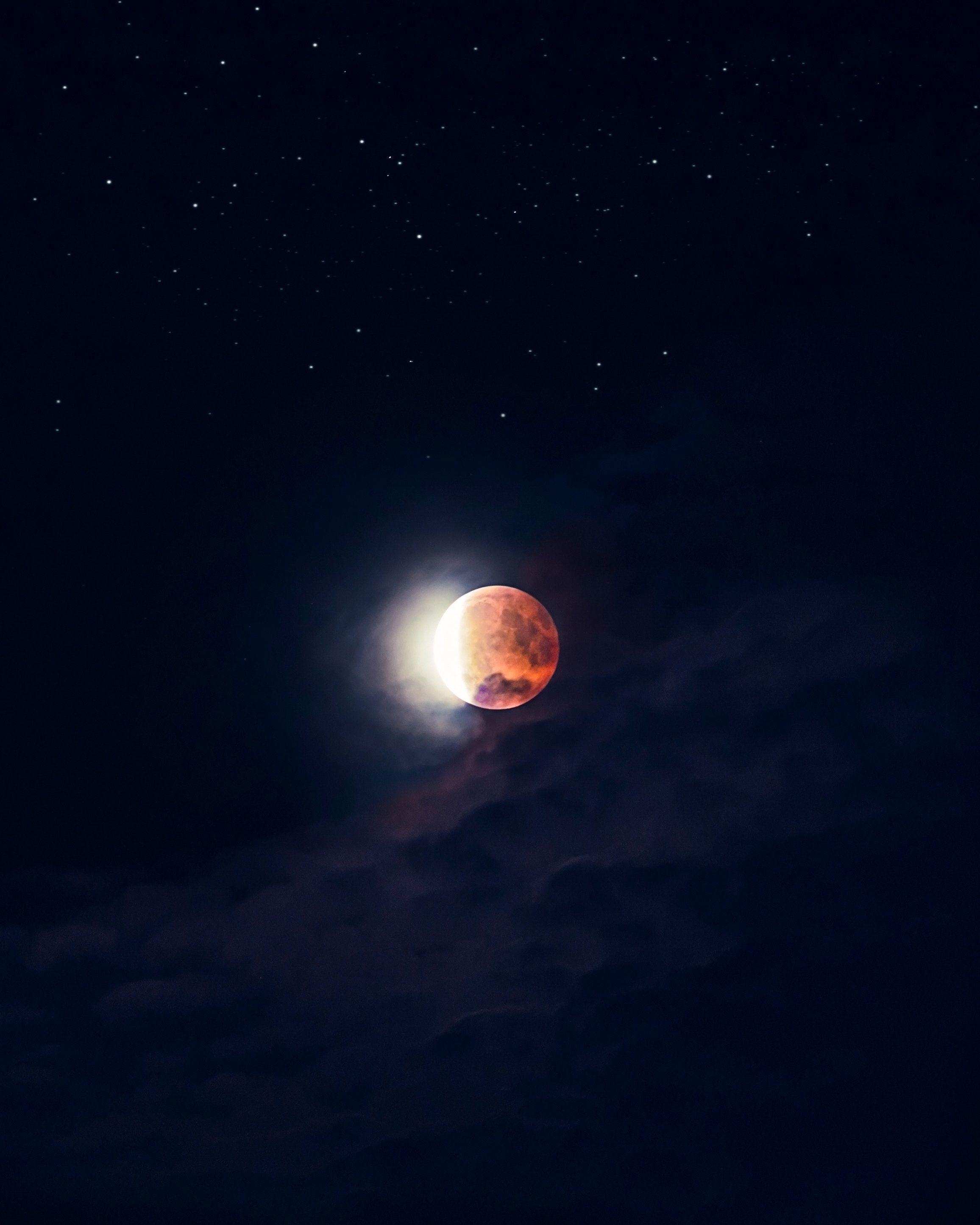 Download Universe Blood Moon Eclipse Android Wallpaper. You can