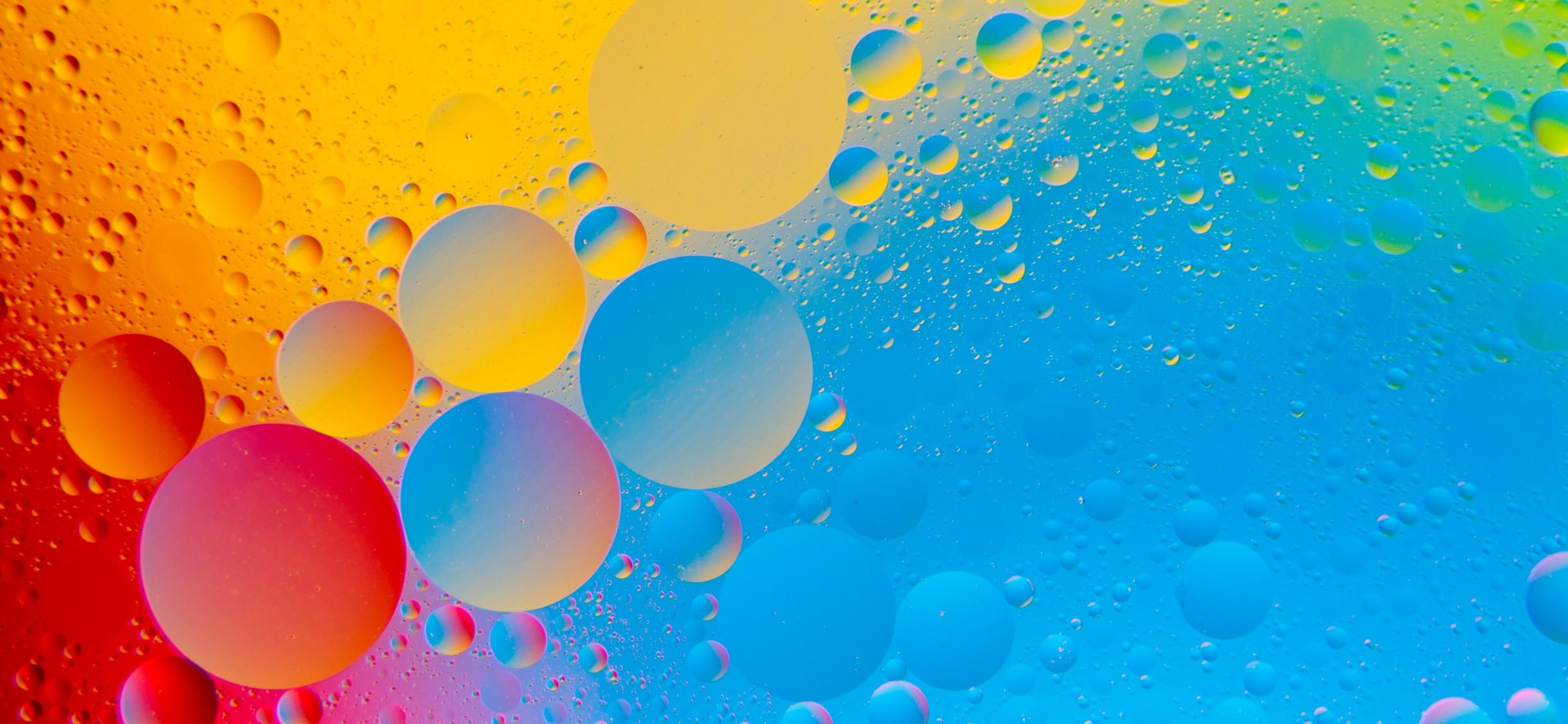 Colourful Bubbles 4K HD Abstract Wallpaper iPhone X Wallpaper