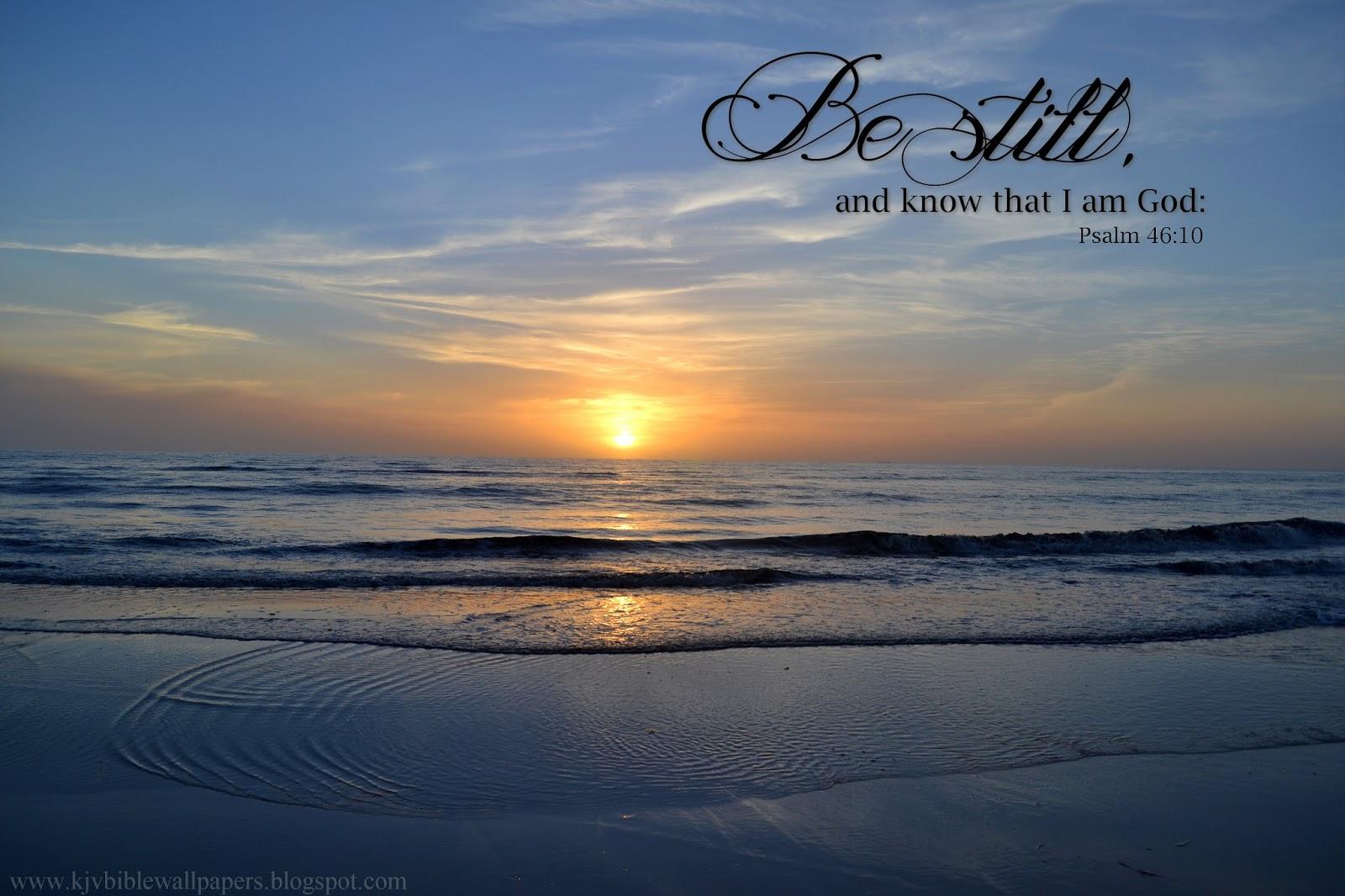 KJV Bible Wallpapers: Be still