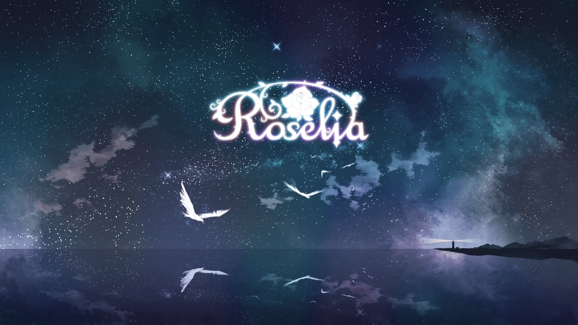 Cleanly simple Roselia wallpaper
