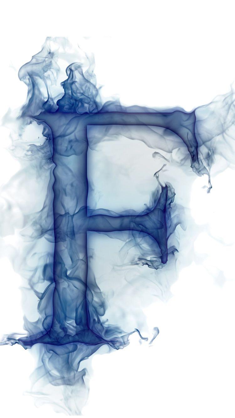 Smokey Letter F iPhone Wallpaper #wallpaper #iphone #letters #font