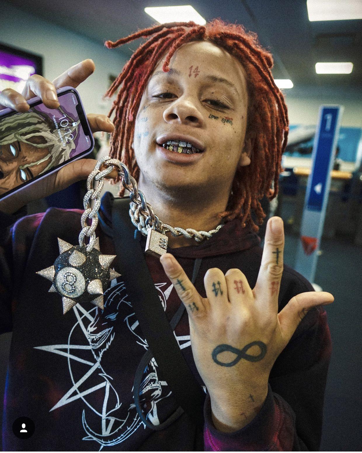 Rapper wallpaper iphone trippie redd pics cute rappers aesthetic pictures m...