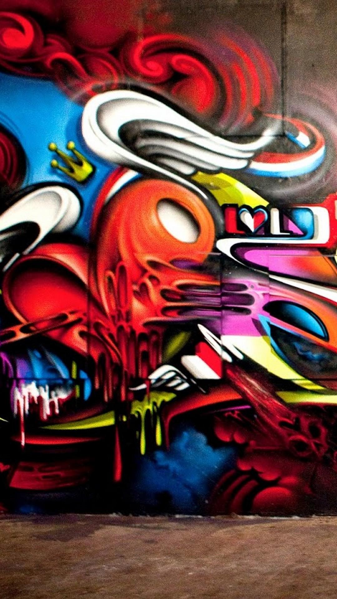 Graffiti Art iPhone Wallpaper 3D iPhone Wallpaper