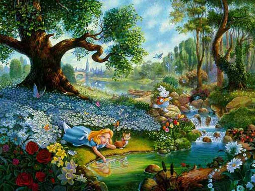 Alice in Wonderland (1951) in Wonderland Wallpaper