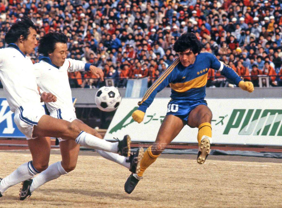 tphoto Maradona (Boca Juniors) Japan National