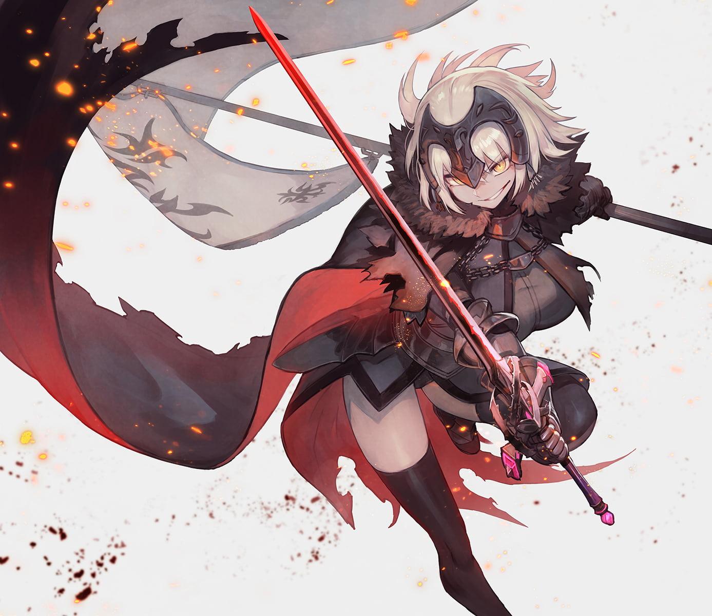 Man Holding Sword Animated Painting, Fate Grand Order