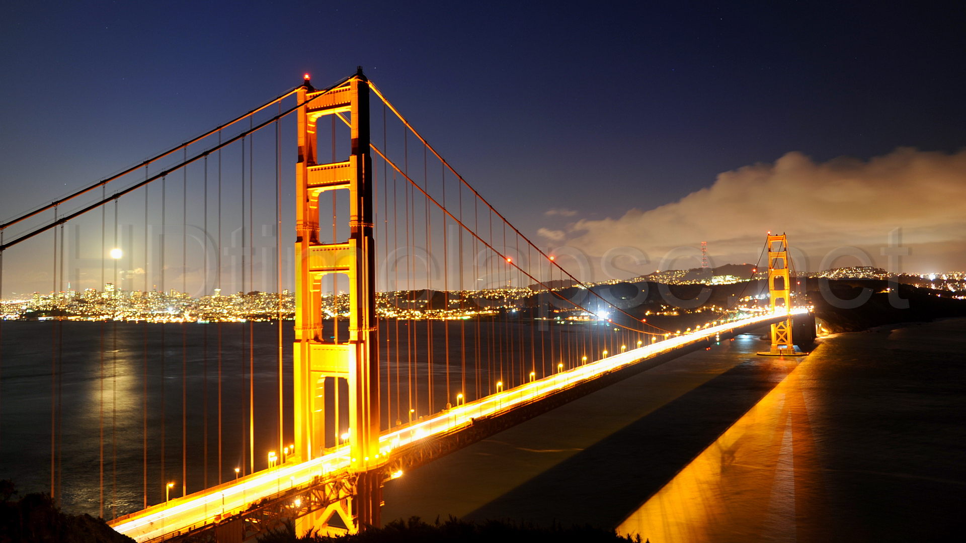 The Golden Gate Bridge Night View