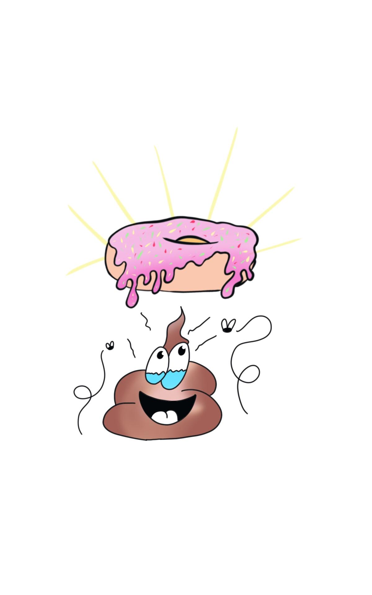 Shitty Donut Wallpaper