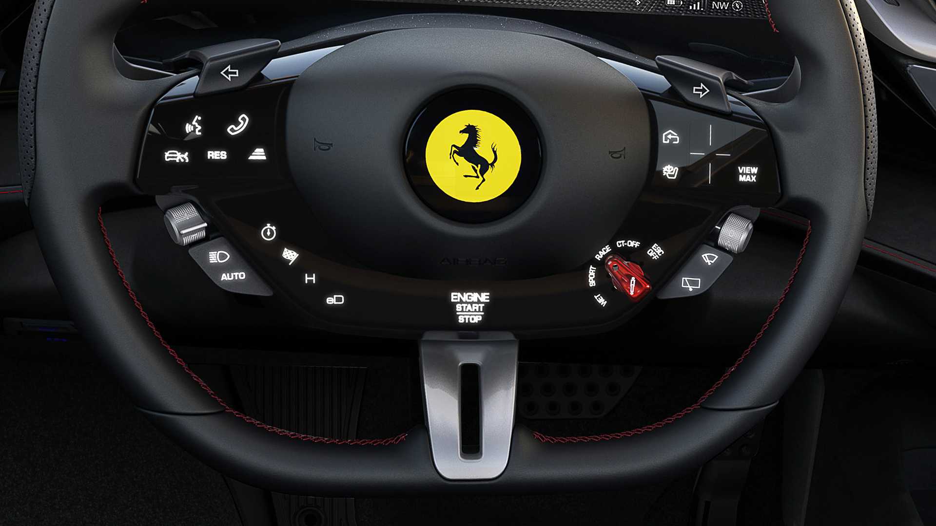 Ferrari SF90 Stradale Interior Steering Wheel Wallpaper 31