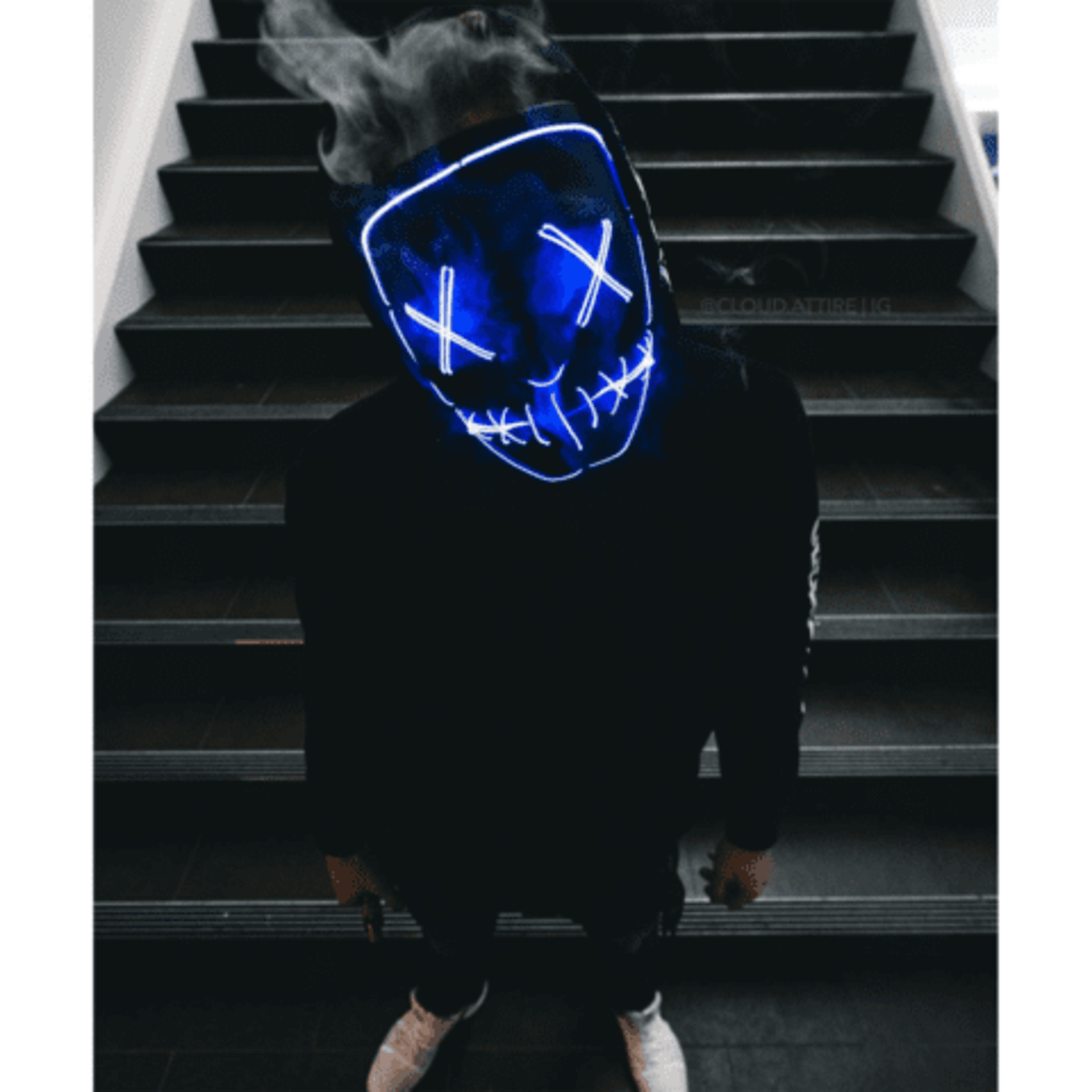 cafa1517 Halloween LED Purge Mask