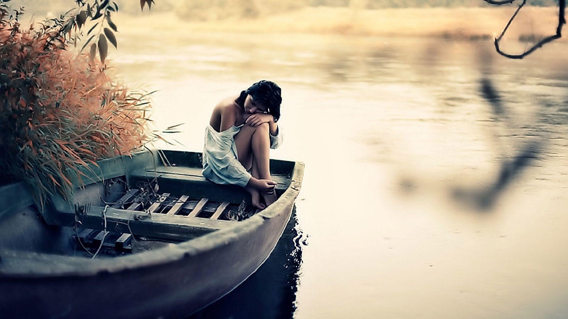 Sad Girl Wallpaper background picture