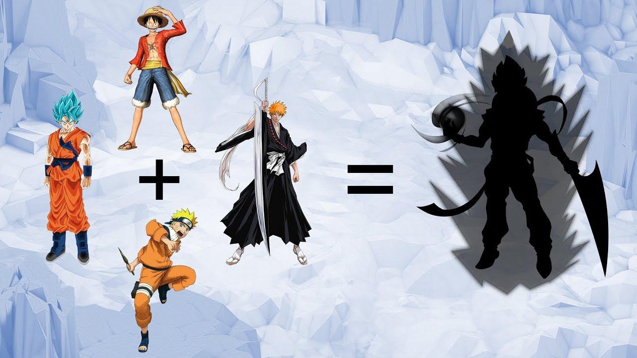Most Popular Anime Characters Fusion, Goku + Luffy + Naruto + Ichigo