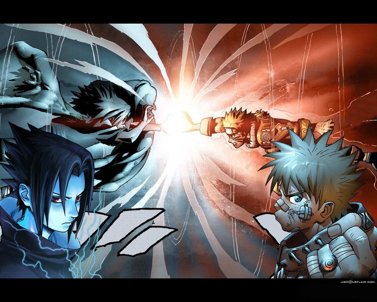 Naruto and Sasuke runs a Duo Gauntlet