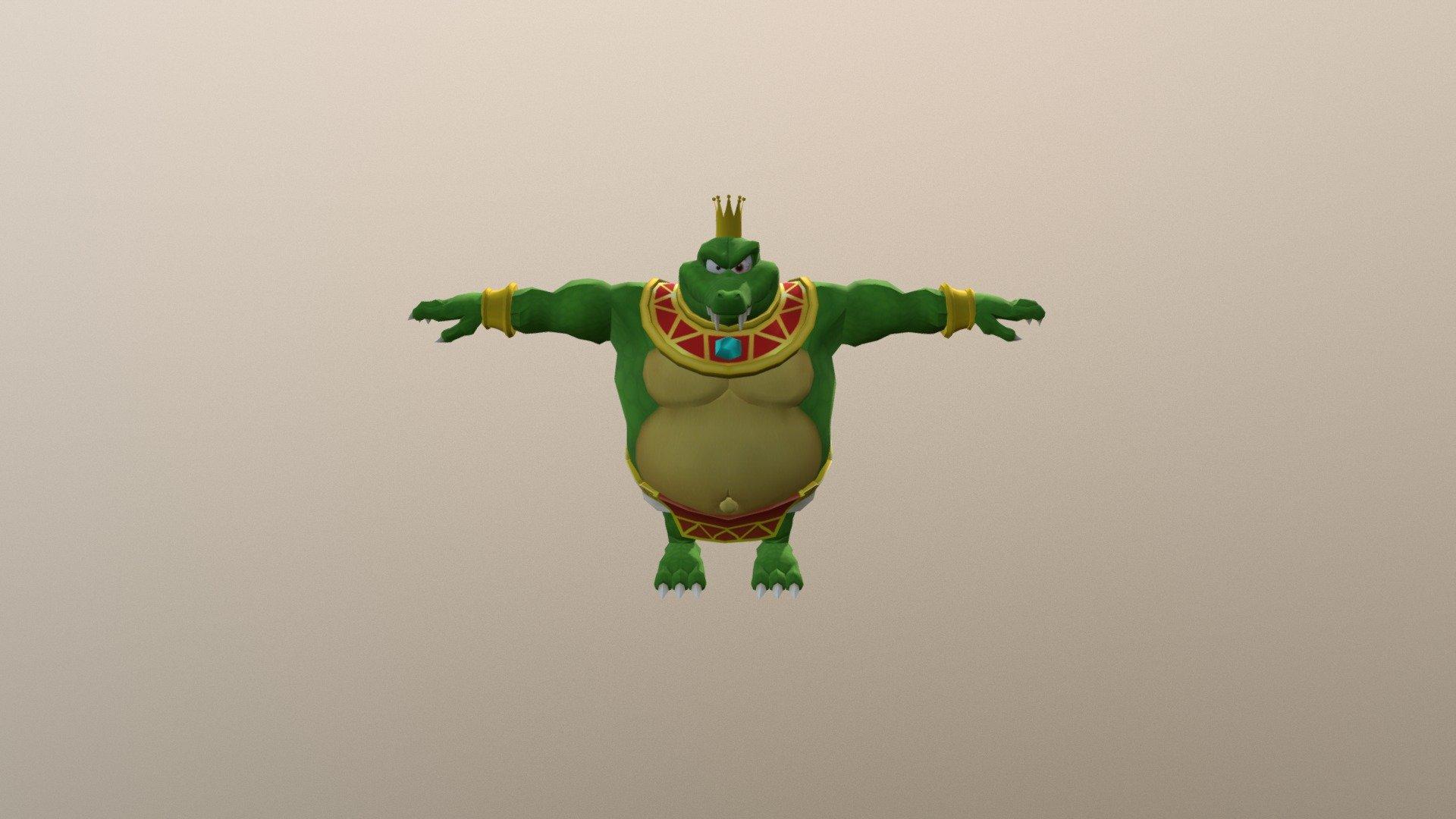 Mario Super Sluggers King K Rool Free 3D model