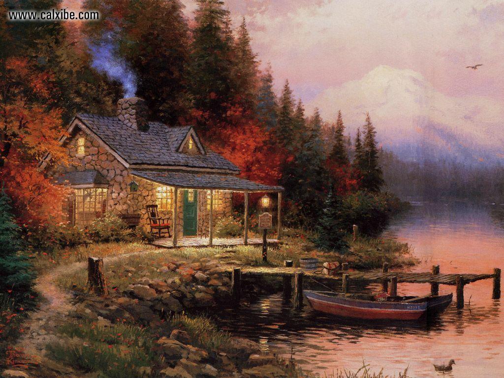 Thomas Kinkade Fall Desktop Wallpaper