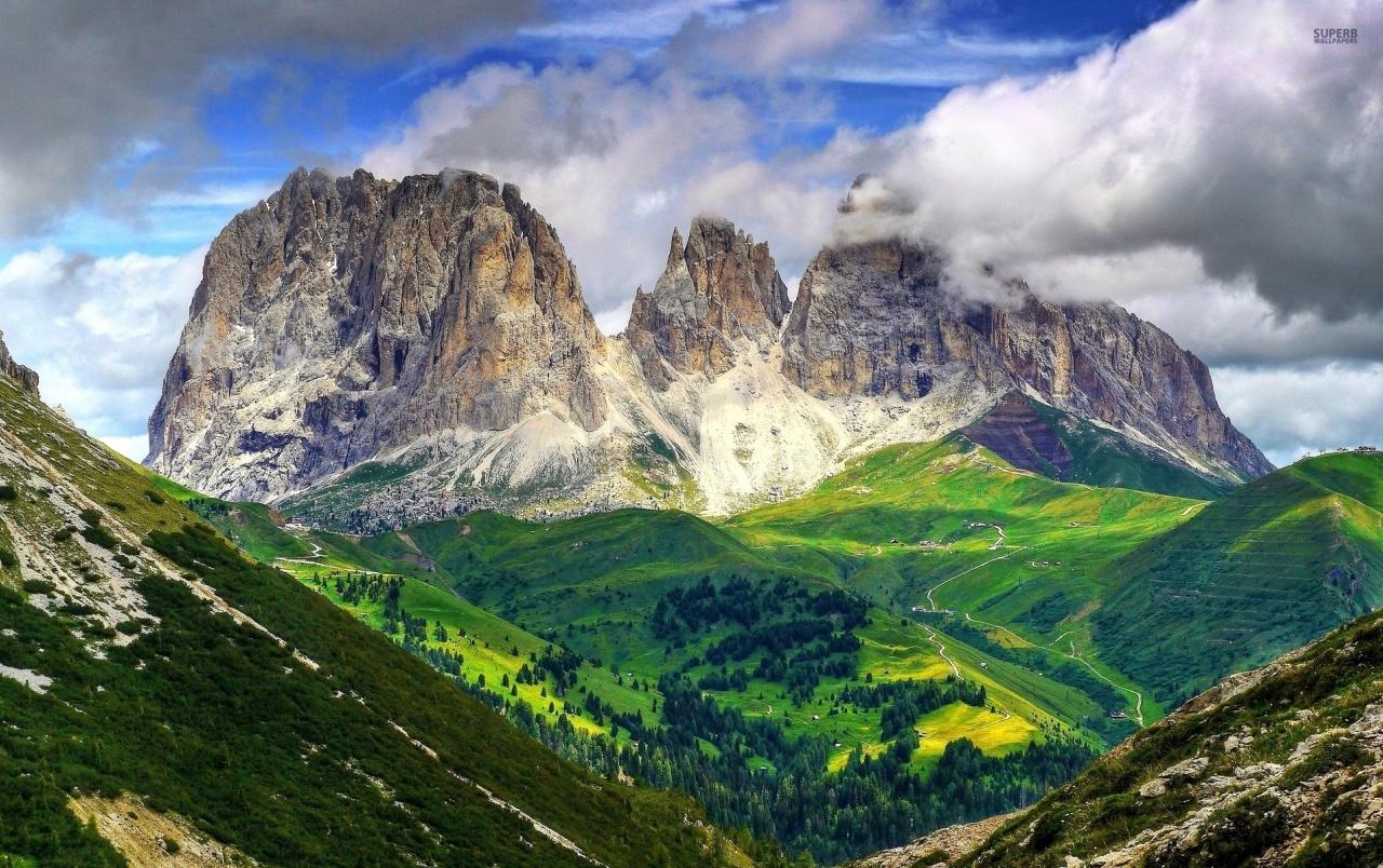 Mighty Dolomites Europe Italy wallpaper. Mighty Dolomites Europe