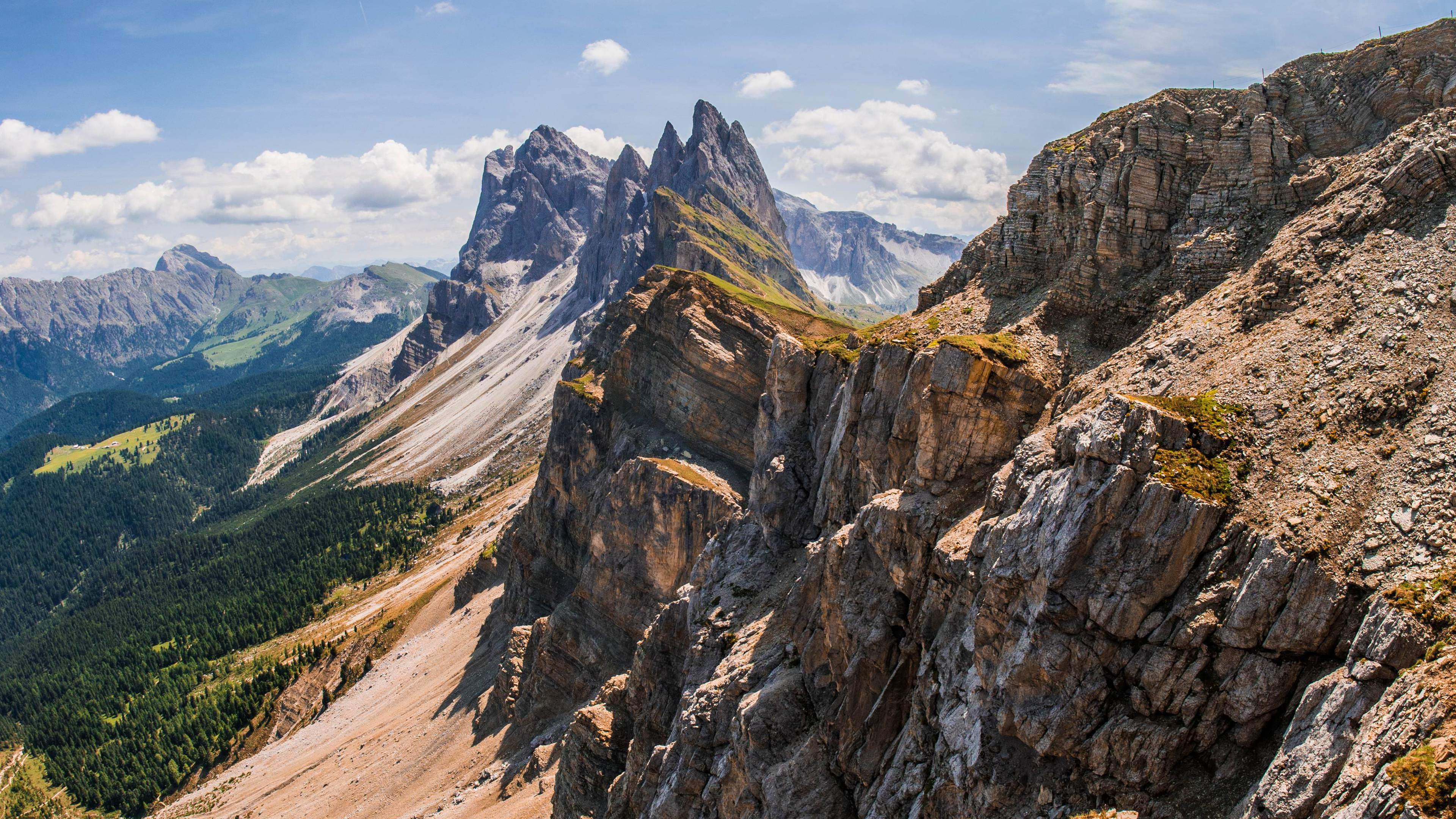 Welcome to the Dolomites. Seceda Italy 4K wallpaper