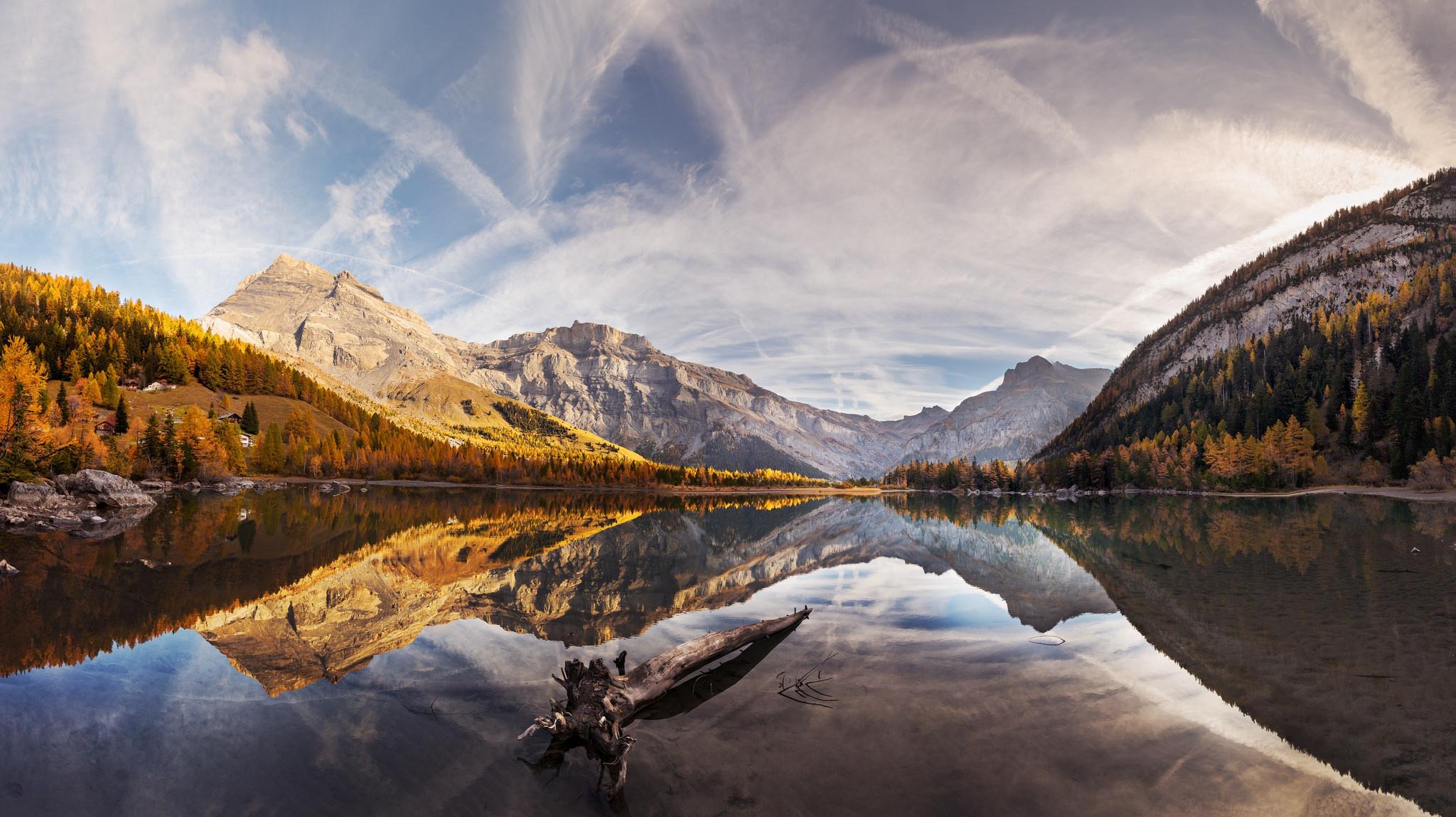#mountains, #trees, #nature, #clouds, #reflection, #mountain