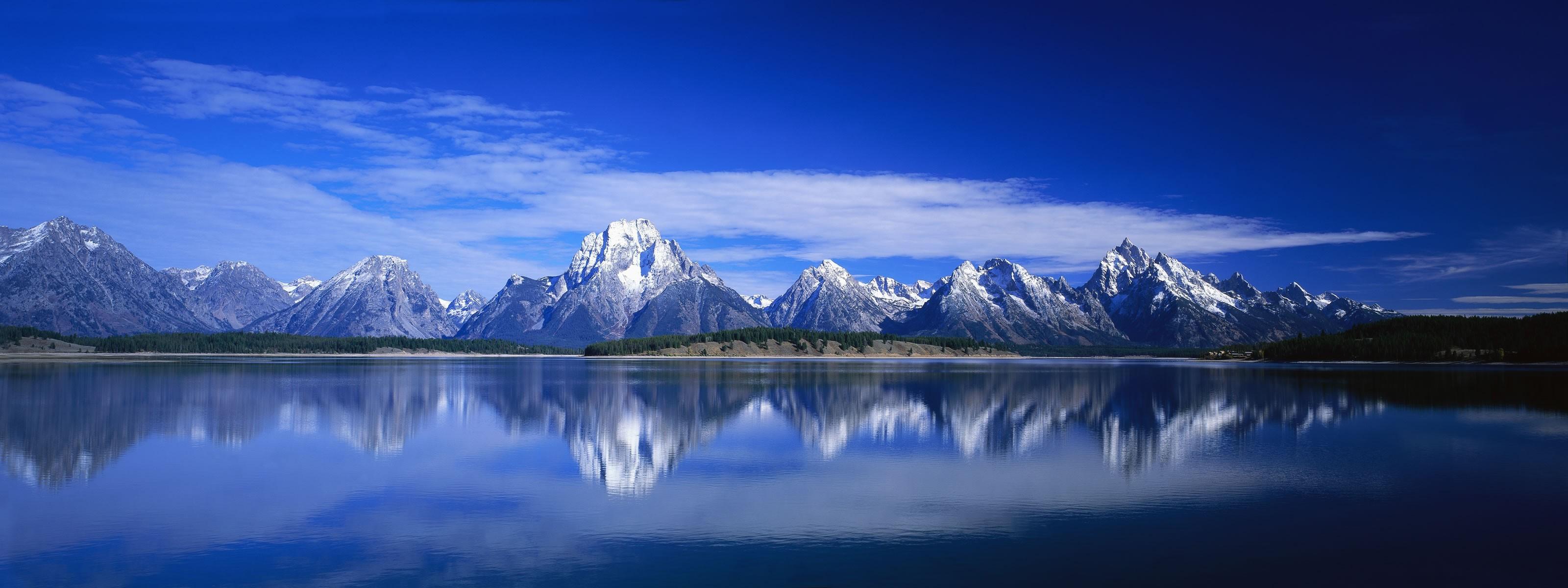 reflection nature sky mountains wallpaper and background