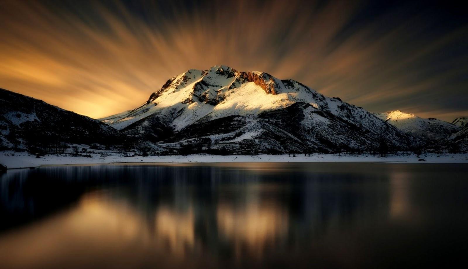 Nature Mountains Lake Reflection HD Wallpaper