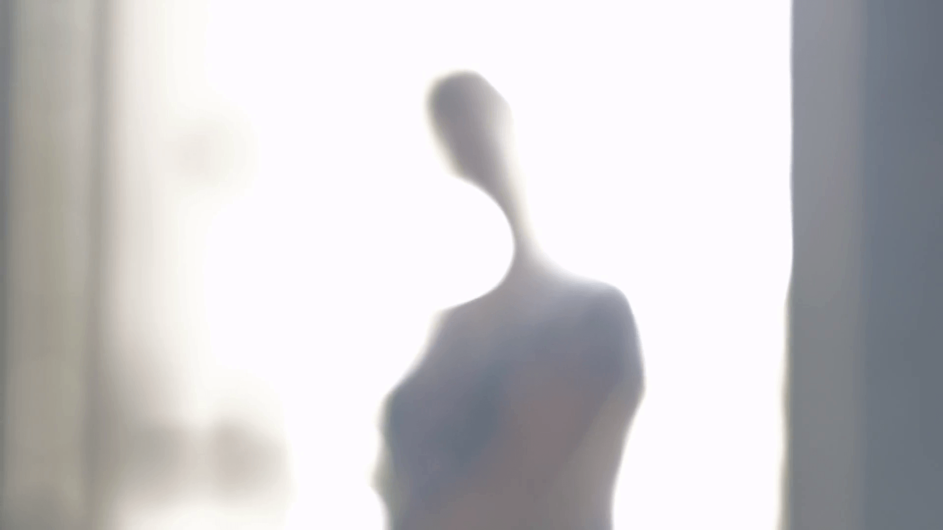 Ethereal alien figure in a bright surreal vision Stock Video Footage