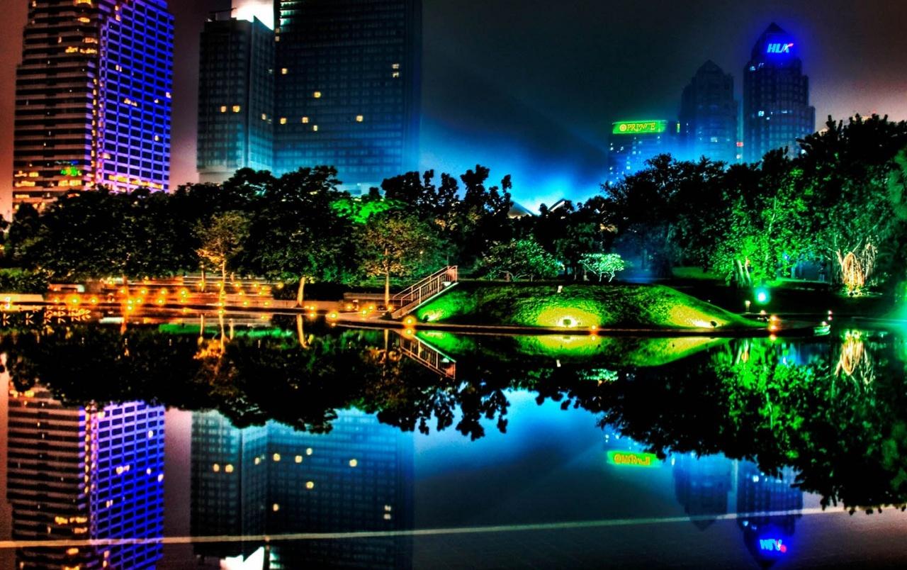 City Night Lights HD wallpaper
