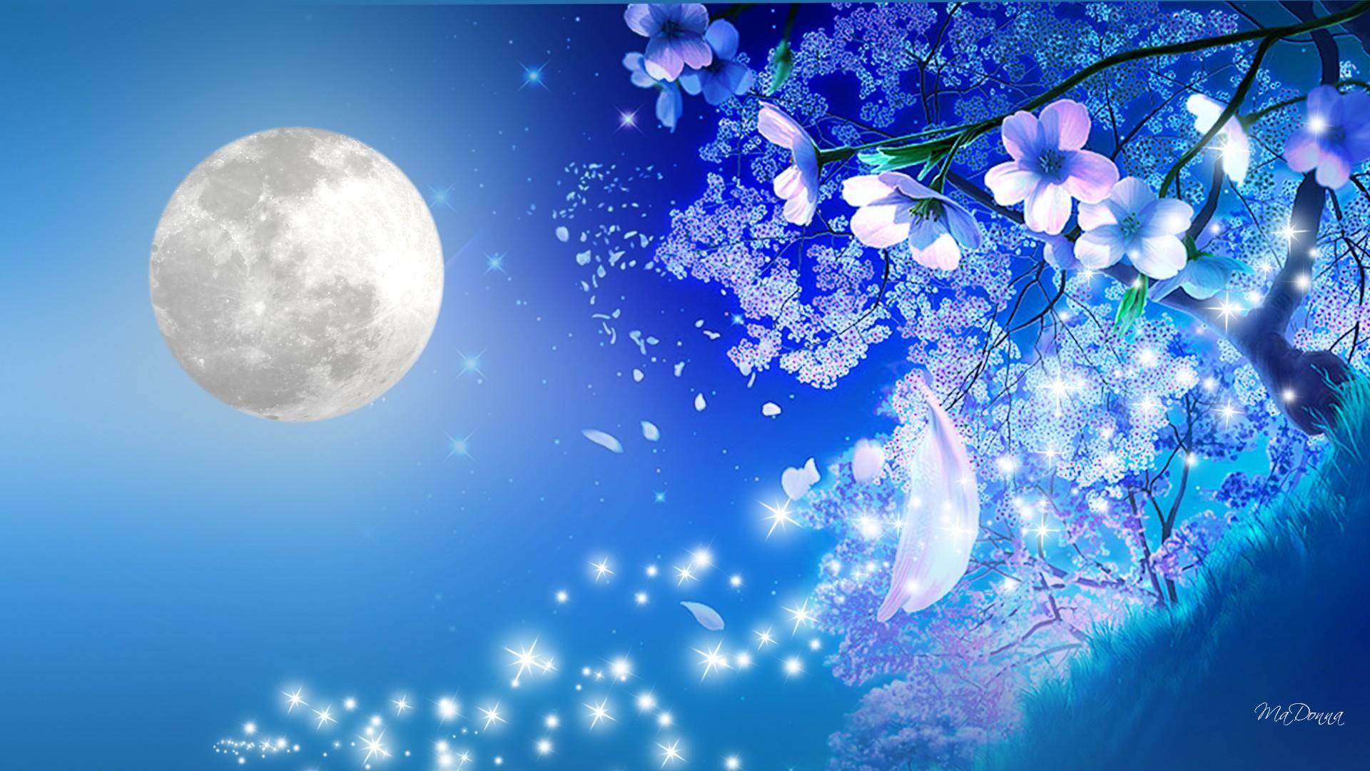 like't. Luna moon, Cherry blossom wallpaper