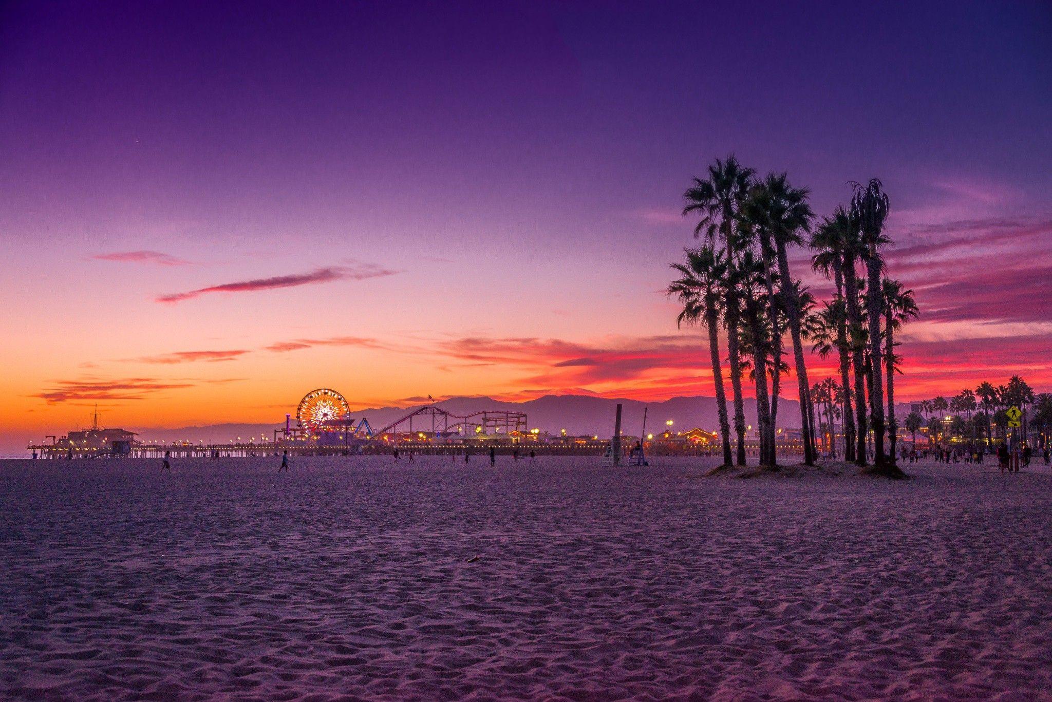Venice Beach Sunset iPhone Wallpaper