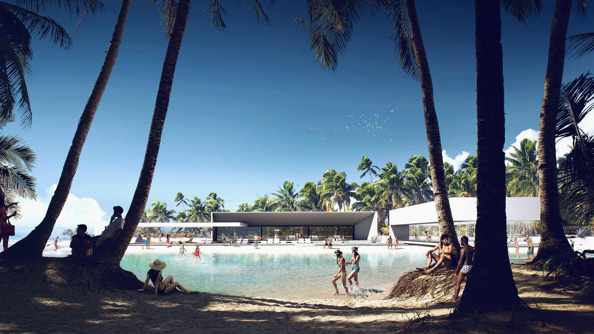 Wallpaper Paradise Cove, Malibu, beach, sand, people 1920x1080 Full