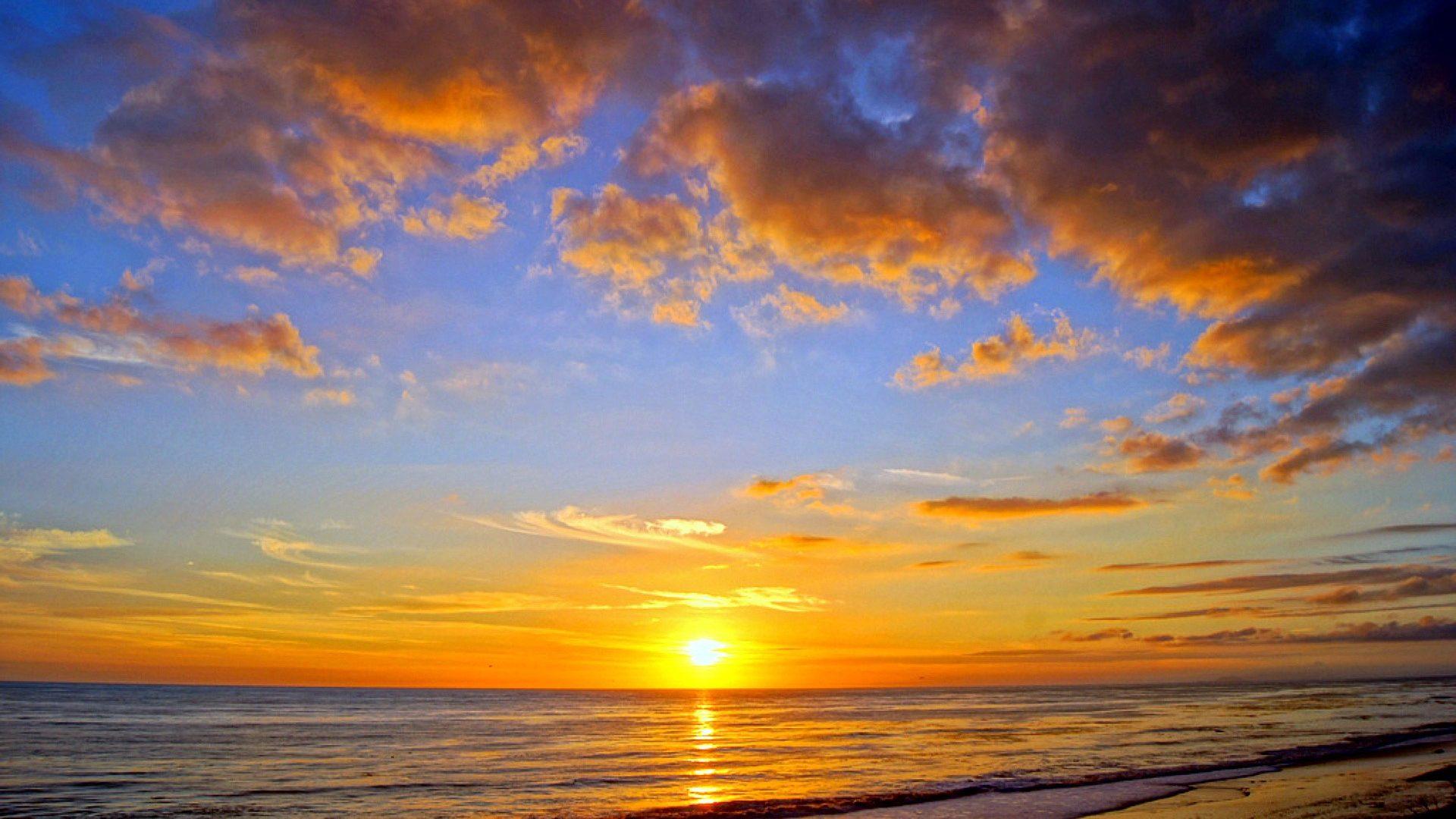 Water Tag wallpaper: Sunset Beach Sky Water Malibu Macbook