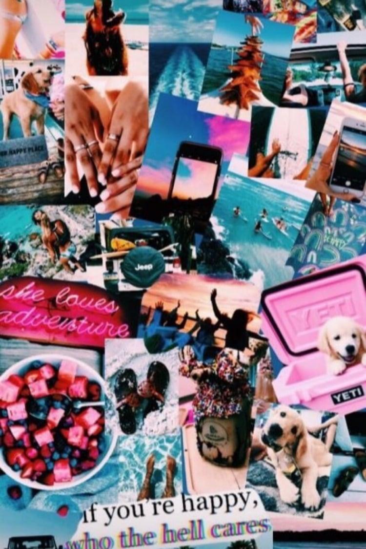 Aesthetic, Pink, And Wallpaper Image Collage, HD