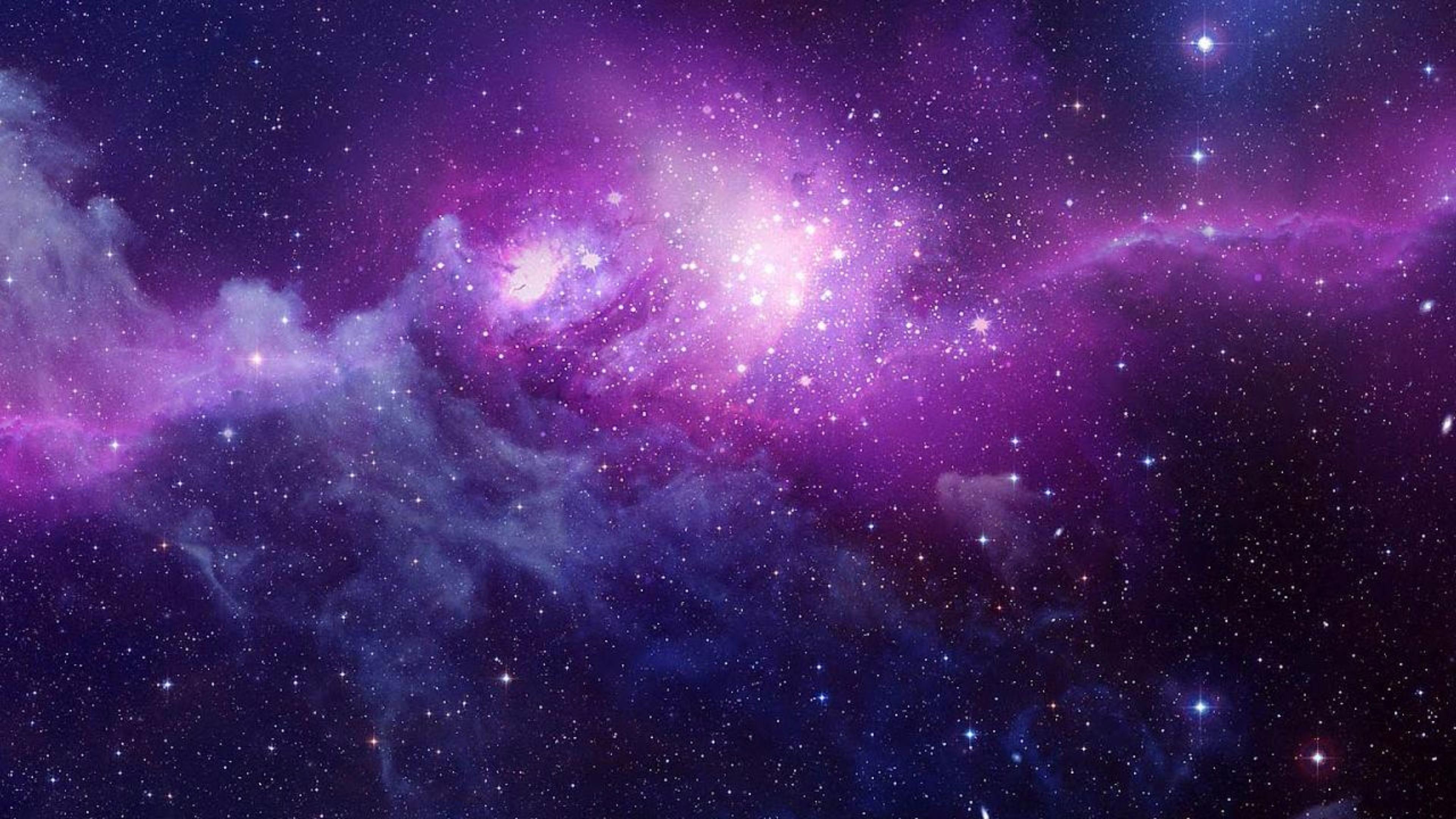 Nebula Pink Galaxy Stars 4K Ultra HD Mobile Wallpaper