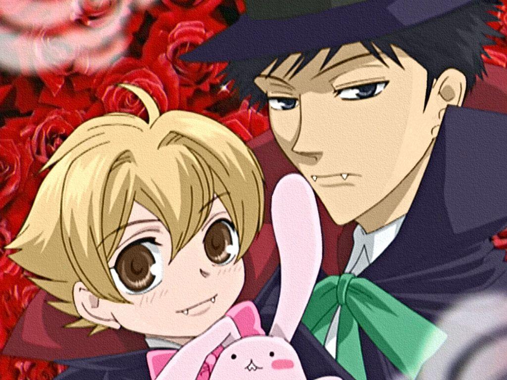 Haninozuka Mitsukuni and Morinozuka Takashi. Anime. Ouran host