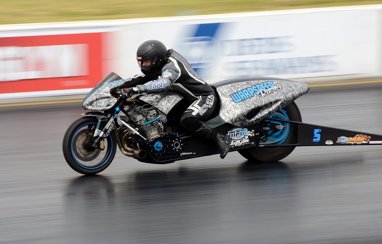 Wallpaper race, speed, track, motorcycle, bike, drag racing image