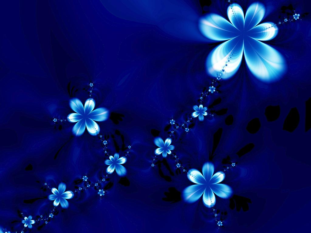Blue Flowers Wallpaper